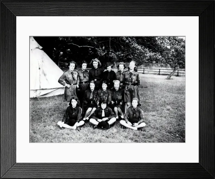 Framed Print : Petworth Girl Guides in Camp - August 1941 Framed Print : Petworth Girl Guides in Camp - August 1941