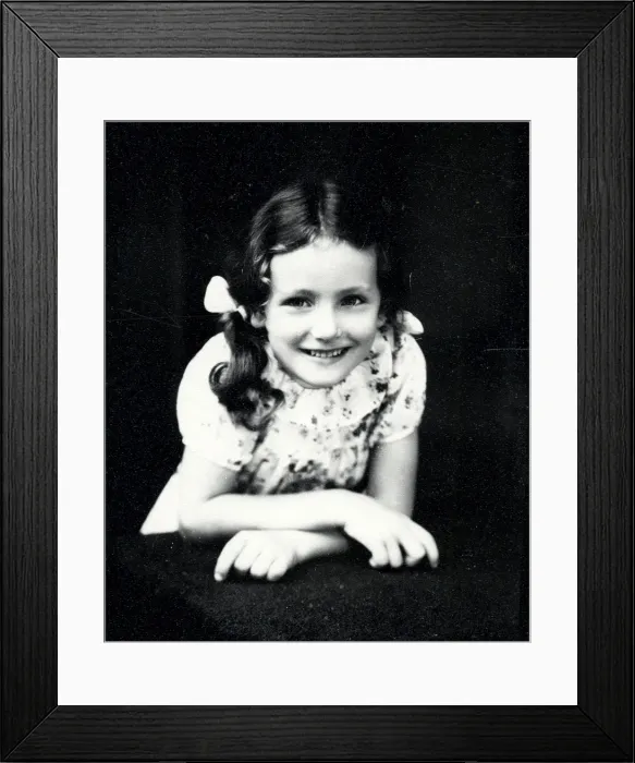 Framed Print : Portrait of a young girl - about 1941 Framed Print : Portrait of a young girl - about 1941