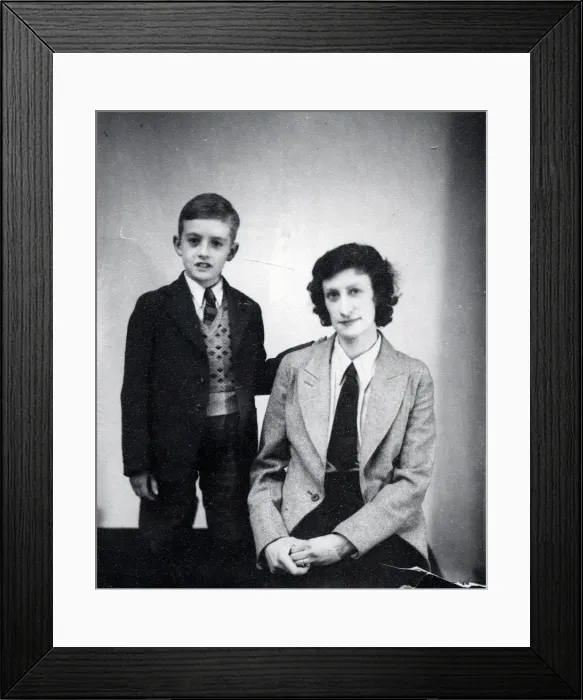 Framed Print : Portrait of a mother and child - December 1941 Framed Print : Portrait of a mother and child - December 1941