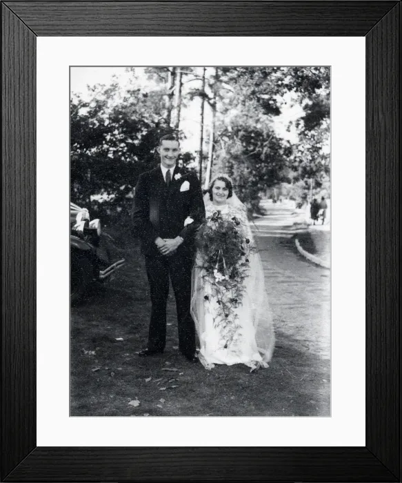 Framed Print : Her hero - about 1942 Framed Print : Her hero - about 1942