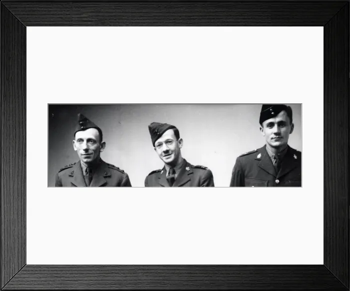 Framed Print : Royal Montreal Regiment Officers - about April 1942 Framed Print : Royal Montreal Regiment Officers - about April 1942