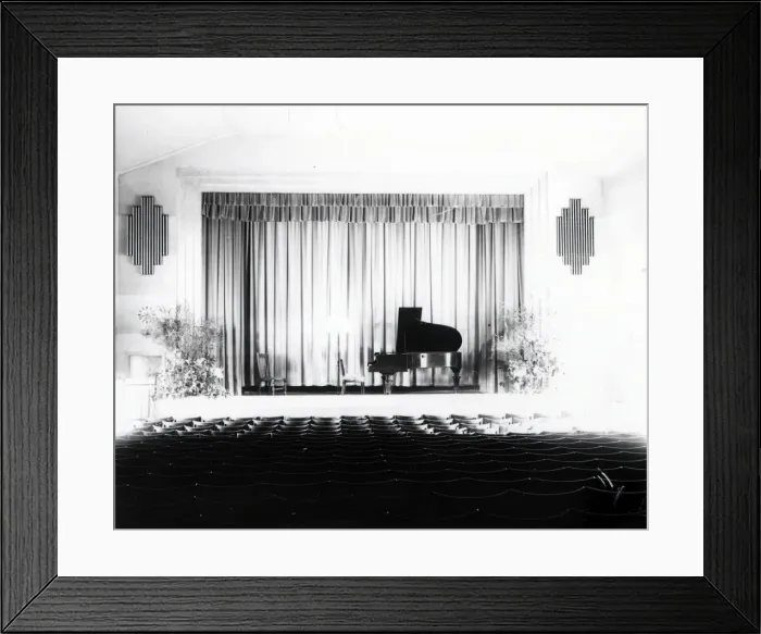 Framed Print : Petworth Cinema Stage - May 1942 Framed Print : Petworth Cinema Stage - May 1942
