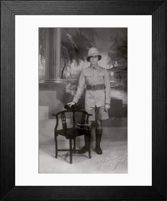 Framed Print : Kwong Lem Studio H. K. Portrait - about 1942 Framed Print : Kwong Lem Studio H. K. Portrait - about 1942
