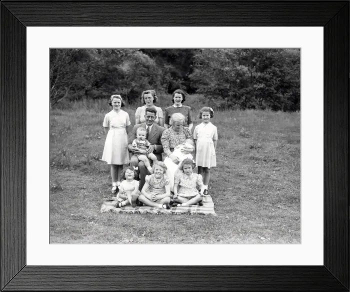 Framed Print : A big family - June 1943 Framed Print : A big family - June 1943