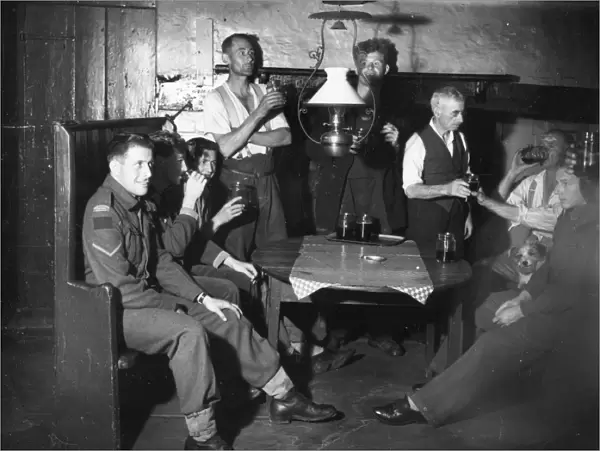 Kirdford Pub Interior - September 1943