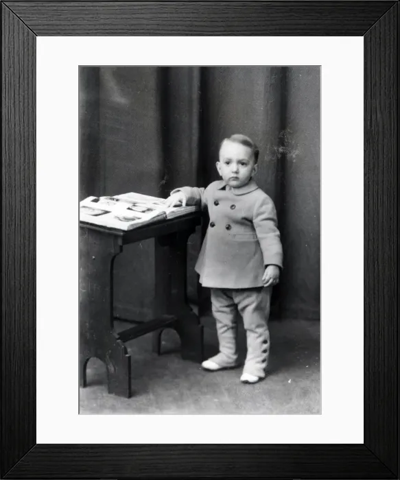 Framed Print : Portrait of a young child - 10 Feb 1944 Framed Print : Portrait of a young child - 10 Feb 1944