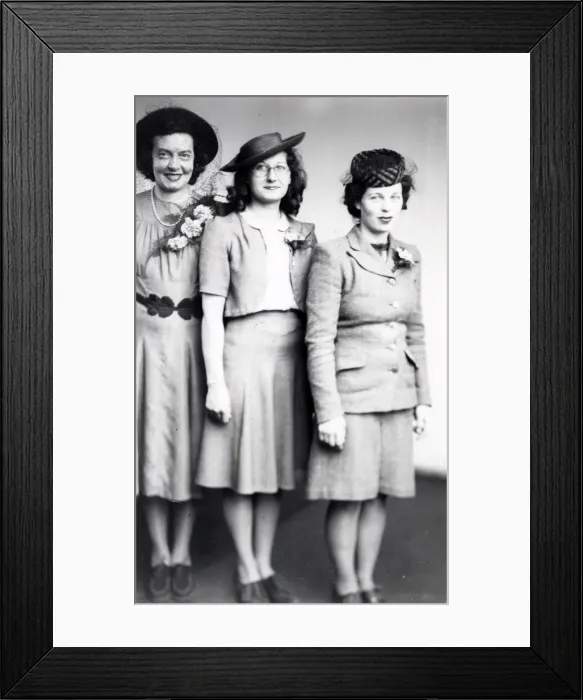 Framed Print : Wedding Guests - May 1943 Framed Print : Wedding Guests - May 1943
