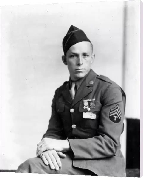 Portrait of a US Army Sergeant - 16 Mar 1944