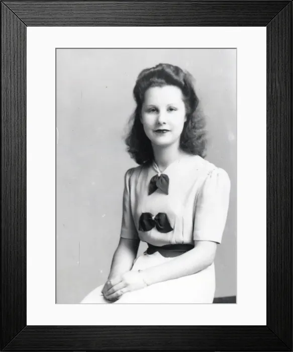 Framed Print : Portrait of a young lady - 15 May 1944 Framed Print : Portrait of a young lady - 15 May 1944