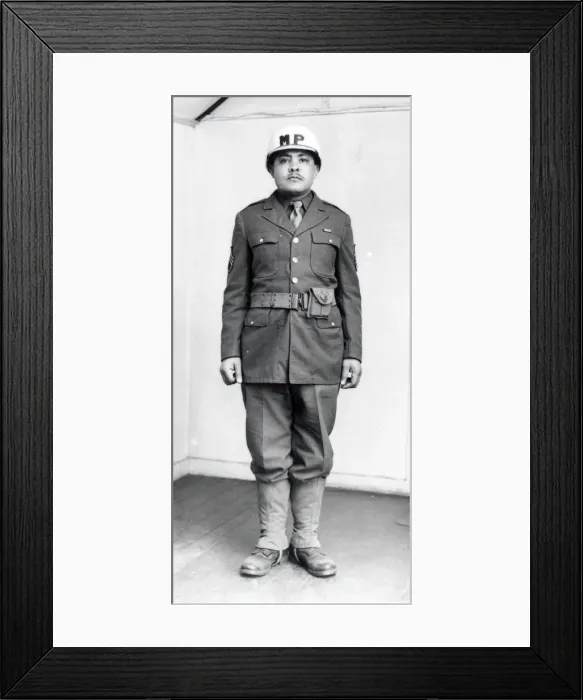 Framed Print : Portrait of a United States Military Policeman - May 1944 Framed Print : Portrait of a United States Military Policeman - May 1944