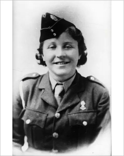 Portrait of an Auxiliary Territorial Service young woman - about 1944