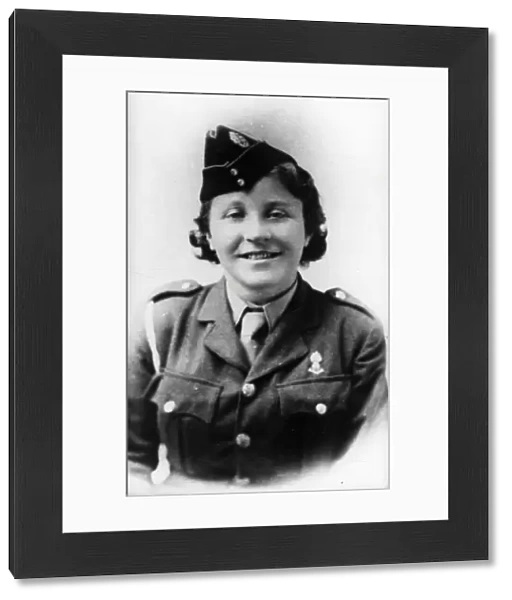 Portrait of an Auxiliary Territorial Service young woman - about 1944