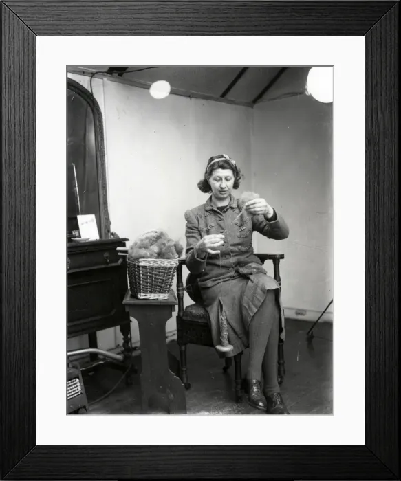 Framed Print : Spinning Wool - 4 May 1945 Framed Print : Spinning Wool - 4 May 1945