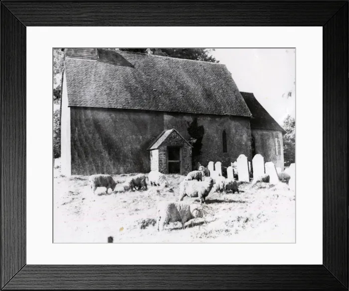 Framed Print : Upwaltham Church - 16 May 1945 Framed Print : Upwaltham Church - 16 May 1945
