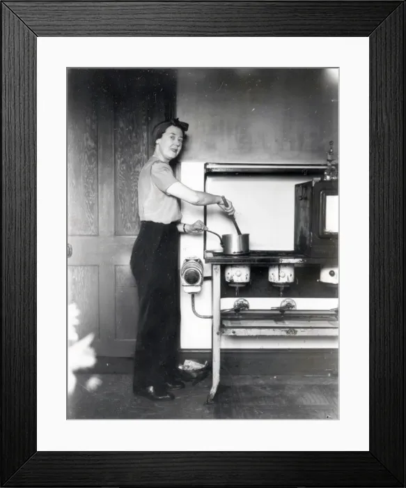 Framed Print : How do you like my cooker? - 30 September 1945 Framed Print : How do you like my cooker? - 30 September 1945