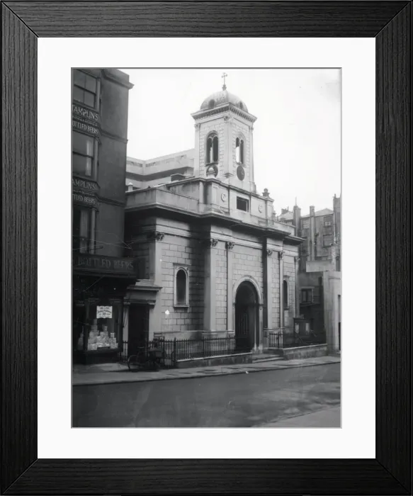 Framed Print : St Andrews Church, Waterloo Street, Brunswick Town - June 1946 Framed Print : St Andrews Church, Waterloo Street, Brunswick Town - June 1946