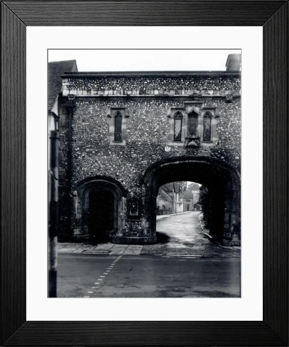 Framed Print : Chichester - Entrance to the Bishops Palace - 13 January 1947 Framed Print : Chichester - Entrance to the Bishops Palace - 13 January 1947