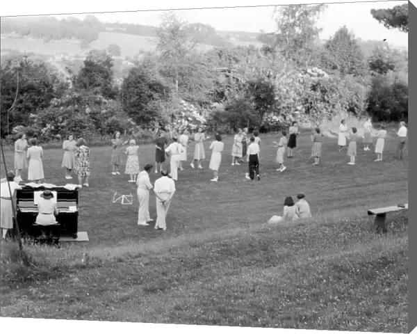 Bury Vicarage Folk Dancing Party - 1947