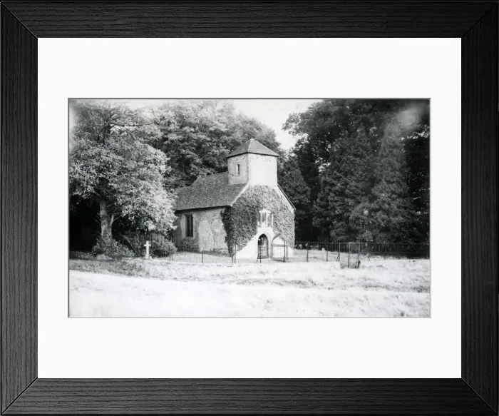 Framed Print : Burton Church - about 1947 Framed Print : Burton Church - about 1947