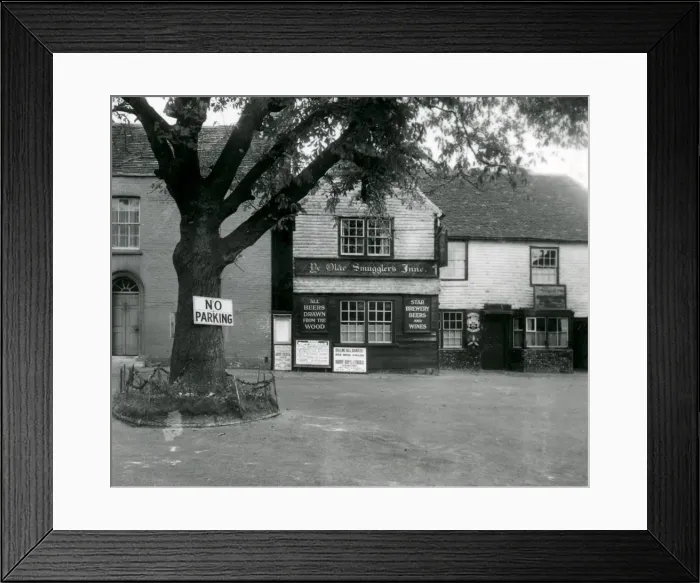Framed Print : Alfriston Village - 15 October 1947 Framed Print : Alfriston Village - 15 October 1947