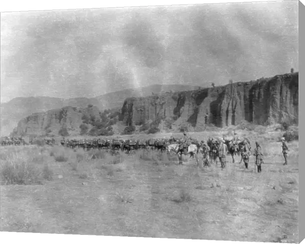 RSR 2  /  6th Battalion, Column moving out of Ispana Raghza