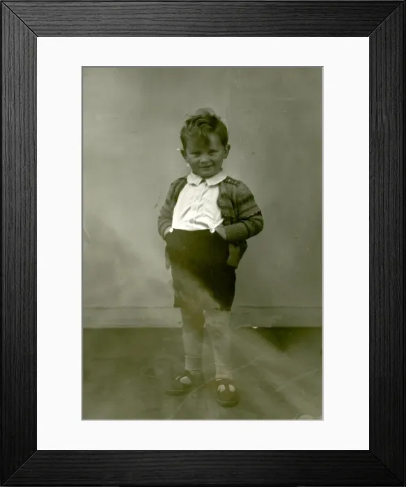 Framed Print : Portrait of a young boy - April 1948 Framed Print : Portrait of a young boy - April 1948