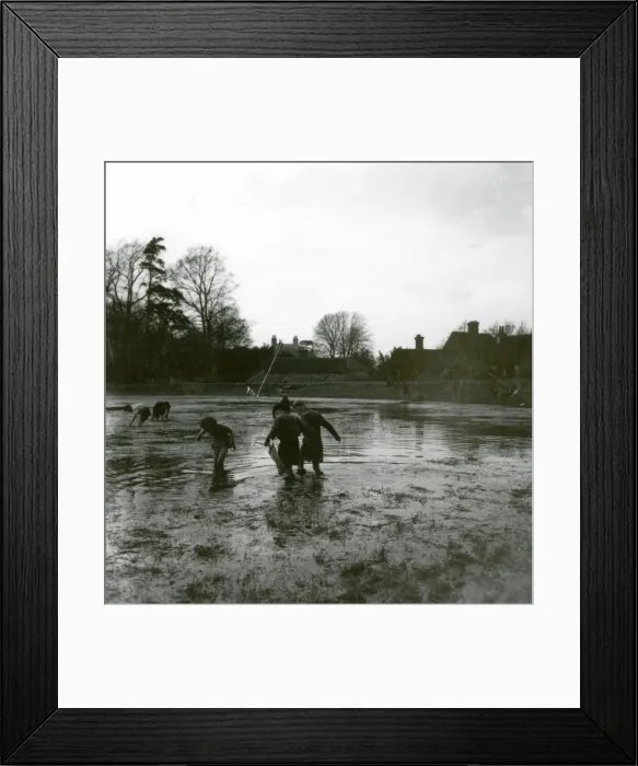 Framed Print : Falmer Pond, near Lewes - 7 April 1948 Framed Print : Falmer Pond, near Lewes - 7 April 1948