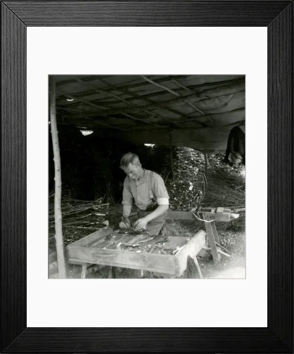 Framed Print : Pimpmaker at Work - May 1948 Framed Print : Pimpmaker at Work - May 1948