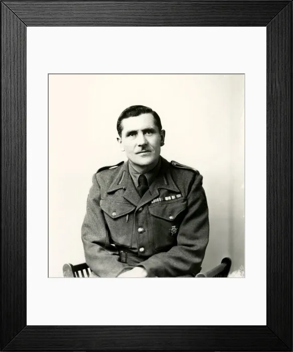 Framed Print : Portrait of a Polish Sergeant - May 1948 Framed Print : Portrait of a Polish Sergeant - May 1948