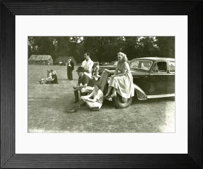 Framed Print : Watching the Polo at Cowdray - July 1948 Framed Print : Watching the Polo at Cowdray - July 1948