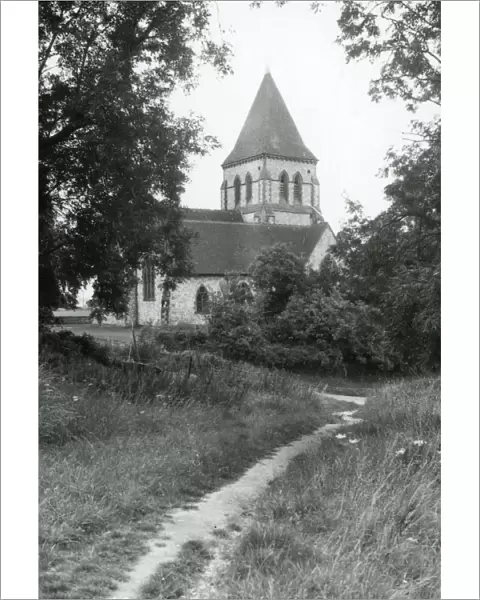 Offham Church near Lewes Sussex - 4 August 1948