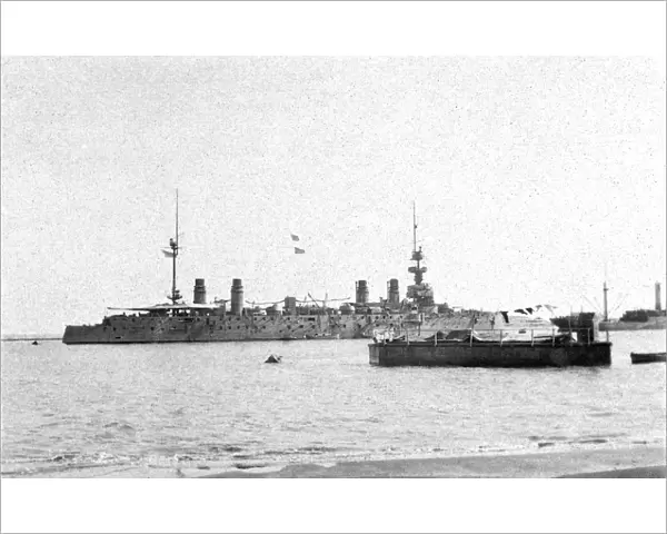 RSR 2  /  6th Battalion, French battleship at Suez