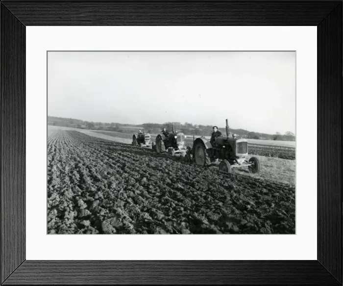 Framed Print : Ploughing for barley at Crawford Farm, Balls Cross Framed Print : Ploughing for barley at Crawford Farm, Balls Cross