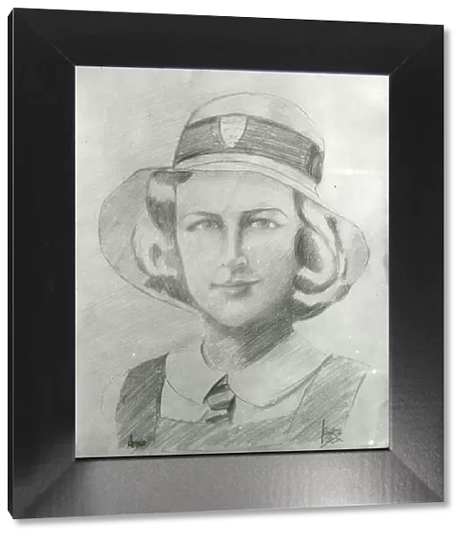 Drawing of Angela Whittington, [1934]