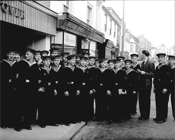Russian Navy cadets in Chichester. c1962