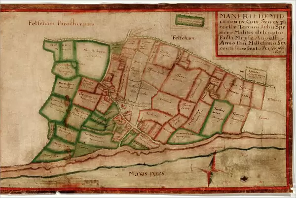 Map of the Manor of Middleton, 1606