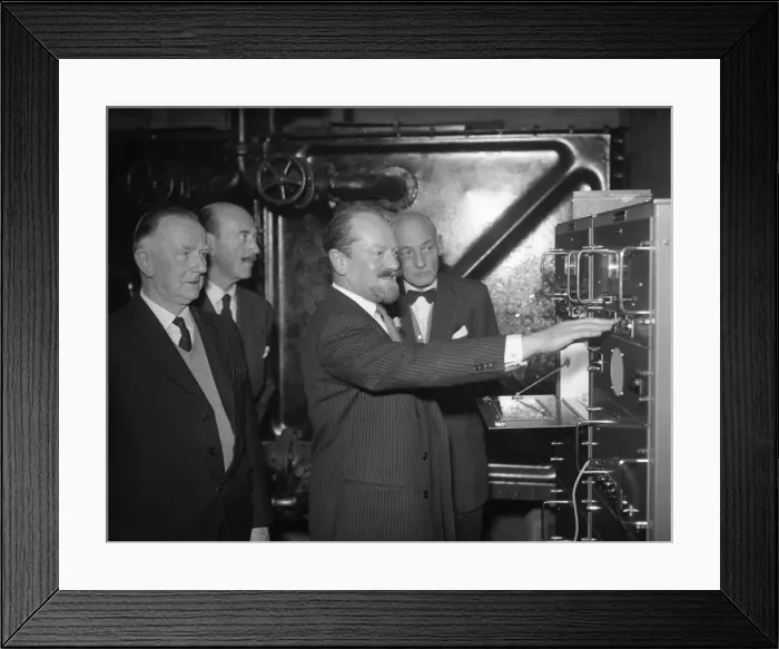 Framed Print : Wireless system switch on, 10 December 1963 Framed Print : Wireless system switch on, 10 December 1963