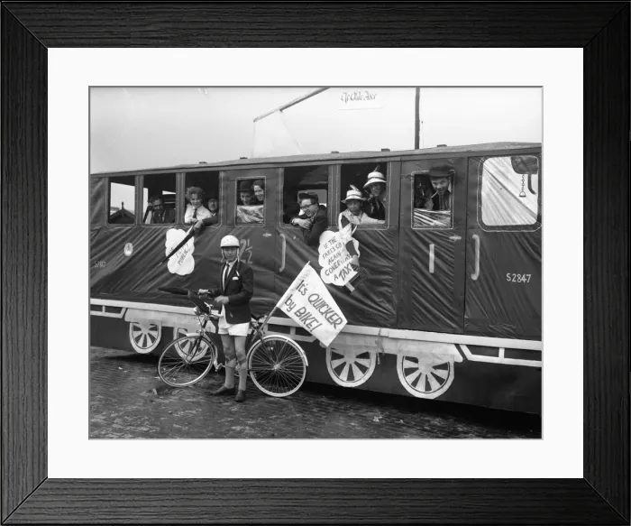 Framed Print : A float at Chichester Gala, 2 July 1963 Framed Print : A float at Chichester Gala, 2 July 1963