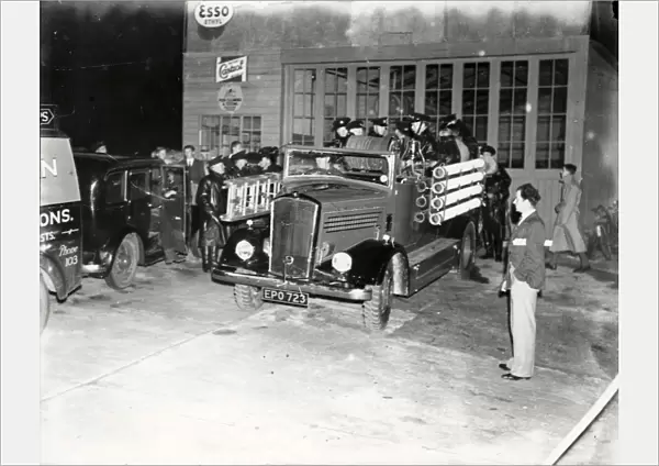 Petworth Fire Brigade at blackout, July 1939