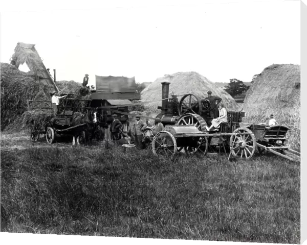 Steam threshing, 1931