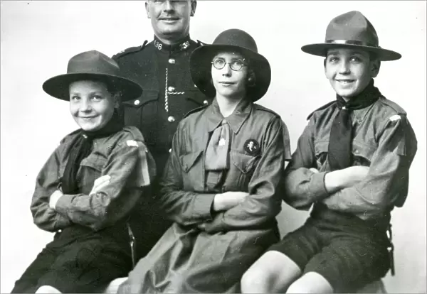 Scouting family from Tillington, November 1933