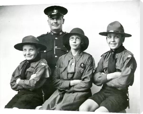 Scouting family from Tillington, November 1933