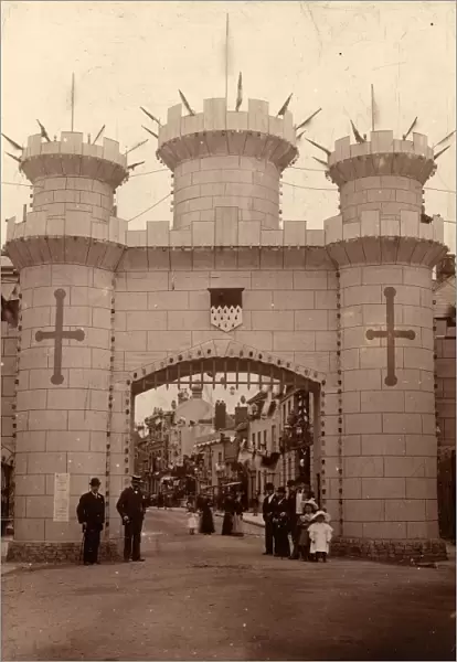 Jubilee Arch, South Gate, Chichester, 22 June 1897
