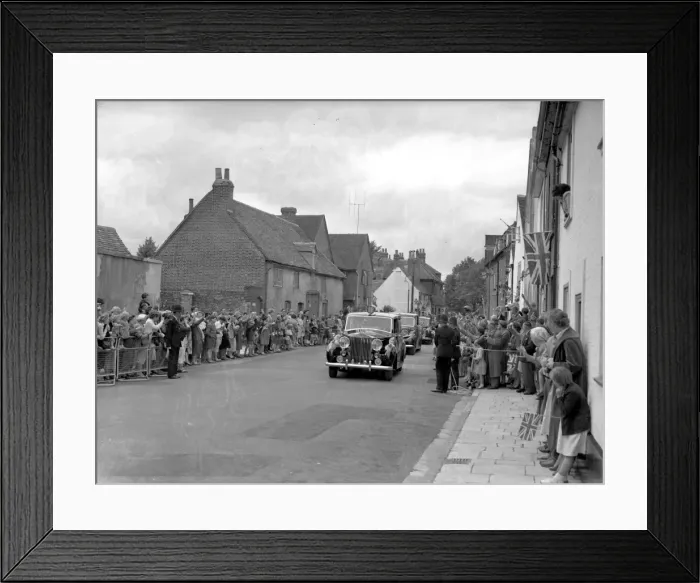 Framed Print : Visit of HM The Queen and Prince Philip, 30th July 1956 Framed Print : Visit of HM The Queen and Prince Philip, 30th July 1956