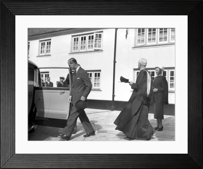 Framed Print : Visit of HM The Queen and Prince Philip, 30th July 1956 Framed Print : Visit of HM The Queen and Prince Philip, 30th July 1956