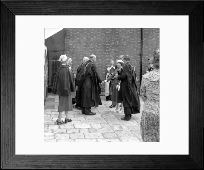 Framed Print : Visit of HM The Queen and Prince Philip, 30th July 1956 Framed Print : Visit of HM The Queen and Prince Philip, 30th July 1956