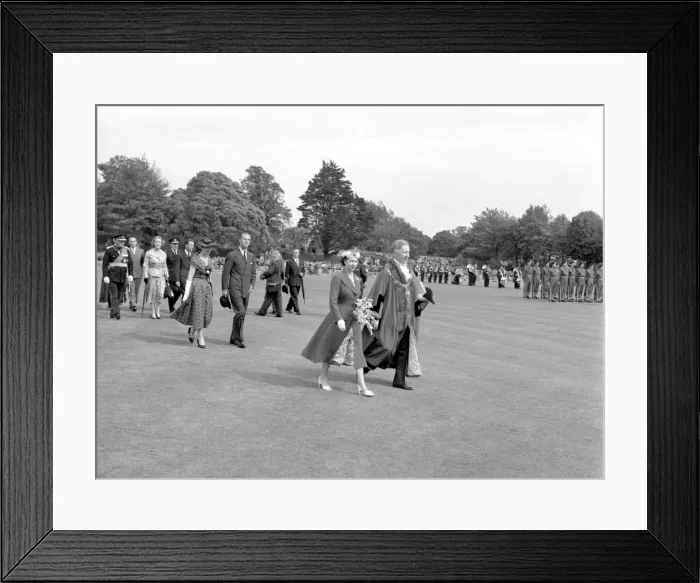 Framed Print : Visit of HM The Queen and Prince Philip, 30th July 1956 Framed Print : Visit of HM The Queen and Prince Philip, 30th July 1956
