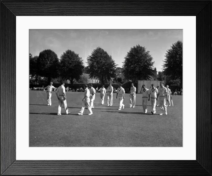 Framed Print : Charity Cricket Match, 12 August 1956 Framed Print : Charity Cricket Match, 12 August 1956
