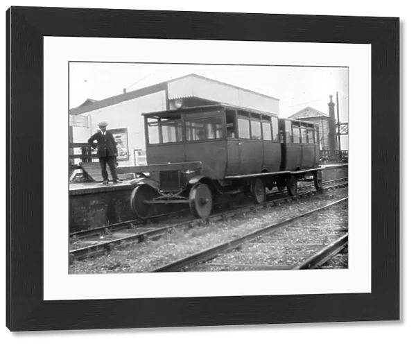 Railcar set at Headcorn Junction - Kent & East Sussex Railway c. 1932
