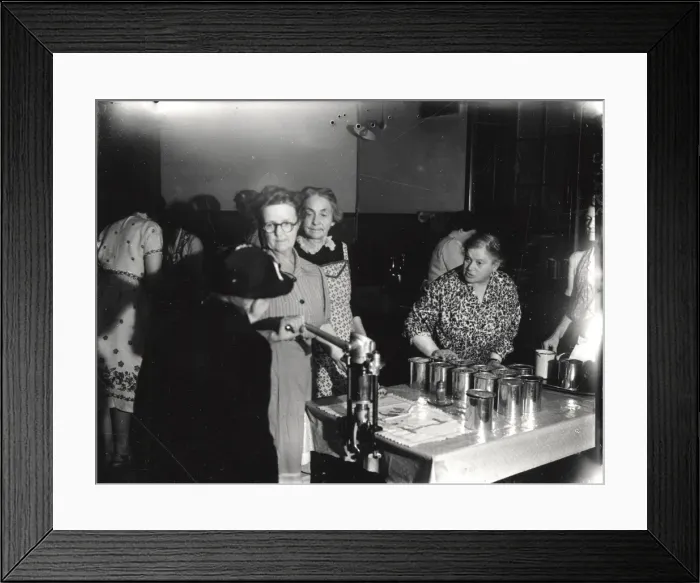 Framed Print : Petworth Women Canners Framed Print : Petworth Women Canners